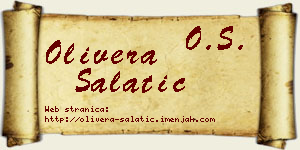 Olivera Salatić vizit kartica